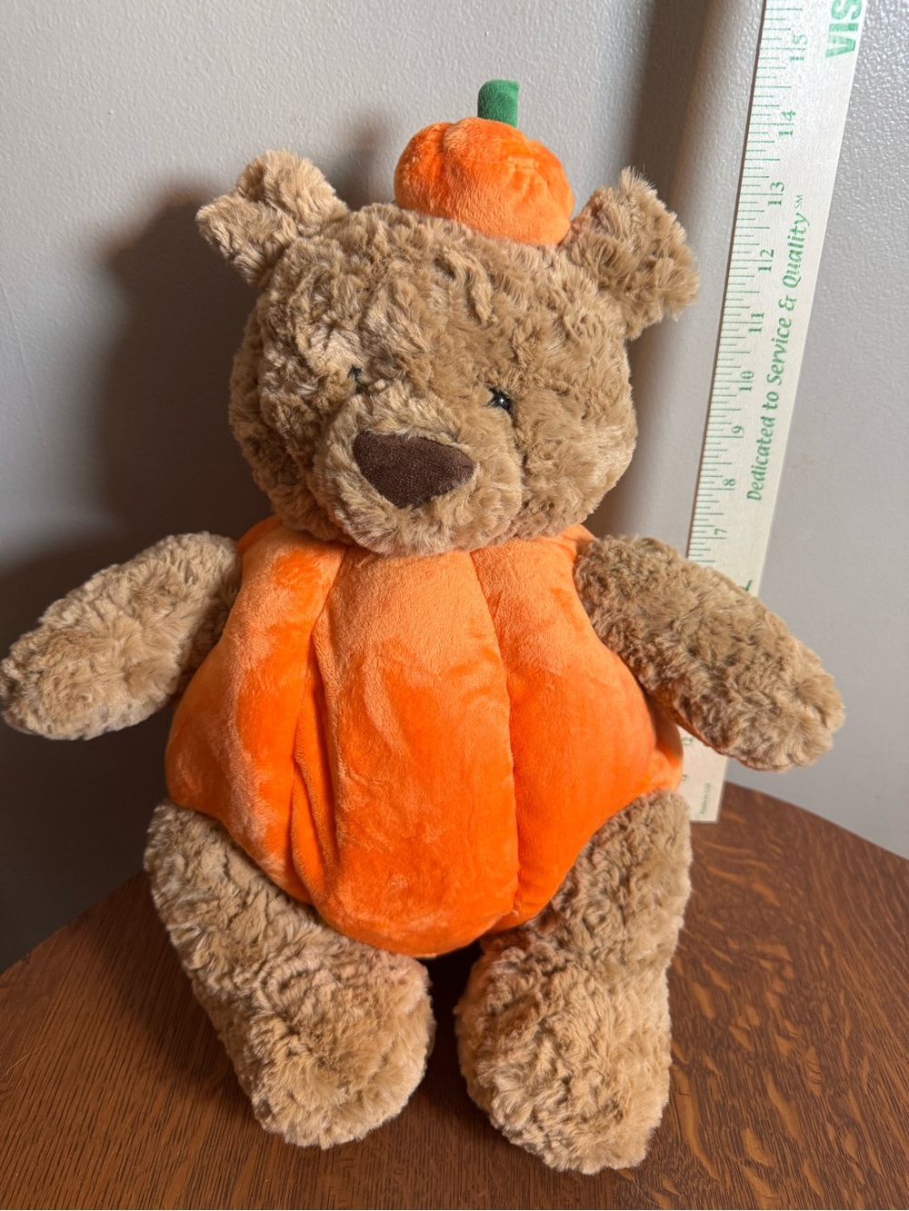 Jellycat Pumpkin Bartholomew Bear Plush in Orange and Brown